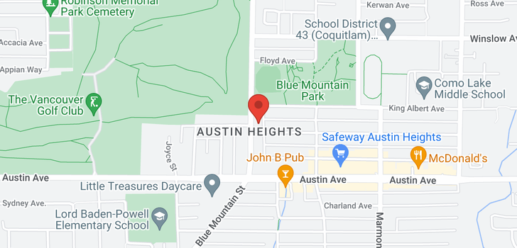 map of 216 535 BLUE MOUNTAIN STREET